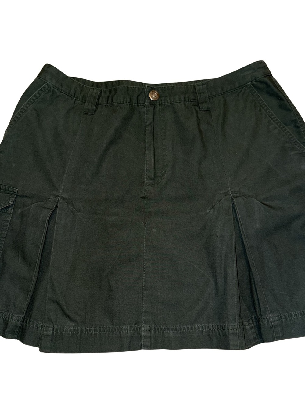 Patagonia Anytime Pleated Green Casual Cargo Skirt 10